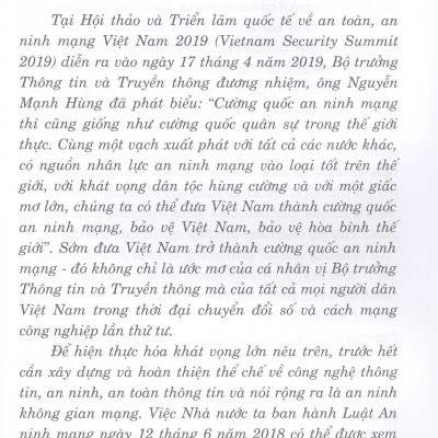 Một Số Vấn Đề Cơ Bản Của Luật An Ninh Mạng