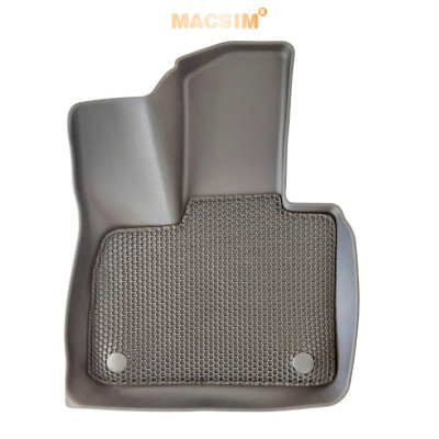 Thảm ô tô sd3 2 lớp dạng lưới lục giác Vinfast VF9 - 6 chỗ (màu đen) - bề mặt cao su siêu sạch - Macsim