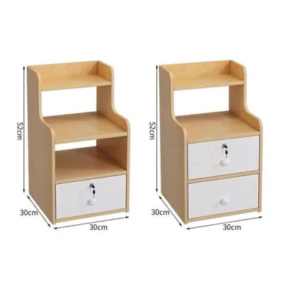 Tủ Đầu Giường ( Có Ngăn Khoá ) Kệ Đầu Giường Tab Đầu Giường Gỗ MDF Cao Cấp Loại 1 Ngăn Kéo Và Loại 2 Ngăn Kéo Thiết Kế Sang Trọng Tiện Ích