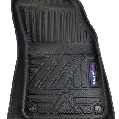Thảm lót sàn xe ô tô Volvo XC90 2012- đến nay Nhãn hiệu Macsim chất liệu nhựa TPV cao cấp màu đen(FDW-051)