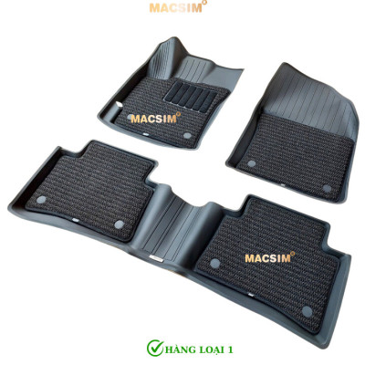 Thảm lót sàn xe ô tô 2 lớp TOYOTA New COROLLA ALTIS  2022-2024+ Nhãn hiệu Macsim 3W chất liệu nhựa TPE đúc khuôn cao cấp - màu đen
