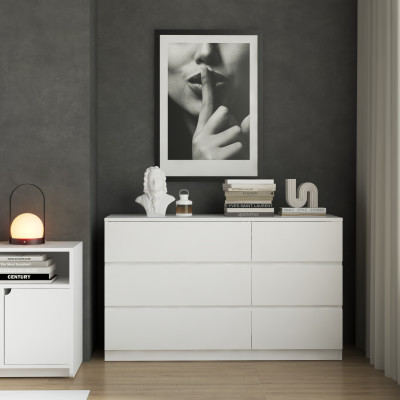 [Happy Home Furniture] OLA, Tủ đựng đồ 6 ngăn kéo, 120cm x 45cm x 72cm ( DxRxC), THK_090