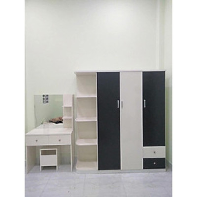 Tủ quần áo nhựa Tundo kèm bàn trang điểm