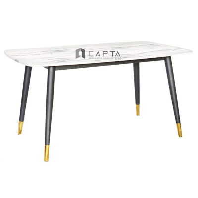 Bàn ăn 1m4 mặt đá chân sắt TN SALA-14E Nội thất Capta.vn 