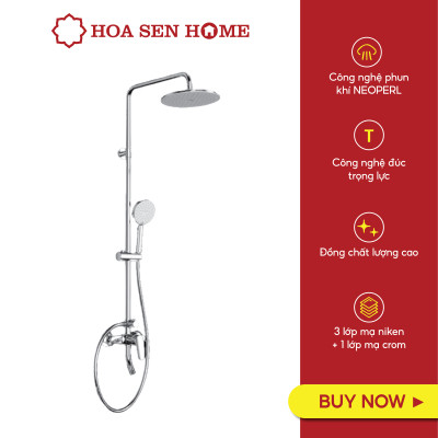 Sen dây TUSLO LUXURY S003 chất liệu đồng thau, công nghệ phun khí tân tiến, tiết kiệm nước  - Hoa Sen Home - Hàng chính hãng