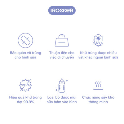 Máy tiệt trùng và sấy khô bình sữa sử dụng tia UV di động - ST 002