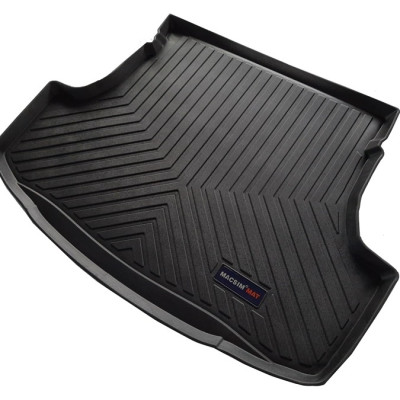 Thảm lót cốp xe ô tô TOYOTA YARIS 2013- 2017 nhãn hiệu Macsim chất liệu TPV cao cấp màu đen(285)