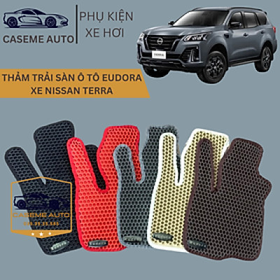 [NISSAN TERRA] Thảm Trải Sàn, Lót Sàn Ô Tô Cao Su Eudora CloudFoam Thiết Kế Theo Xe Dành Cho Xe NISSAN TERRA, Chống Nước, Không Mùi, Ngăn Bụi Bẩn, Dễ Vệ Sinh - Hàng Chính Hãng