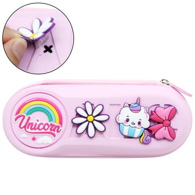 Bóp Viết Nhựa Charm Kỳ Lân - Shunde 9036 - Màu Hồng