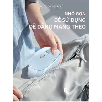 Chuột không dây wireless 2.4Ghz  sạc pin, chồng ồn, DIP1600 chuyên dùng cho máy tính, laptop, tivi MÀU ĐEN - Hàng Nhập Khẩu