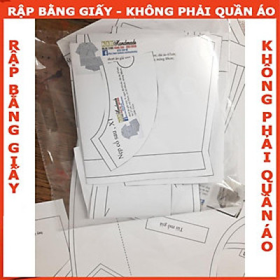 Rập giấy A đầm tay phồng xếp ly 1 bên mã 1284 (BẢN VẼ)