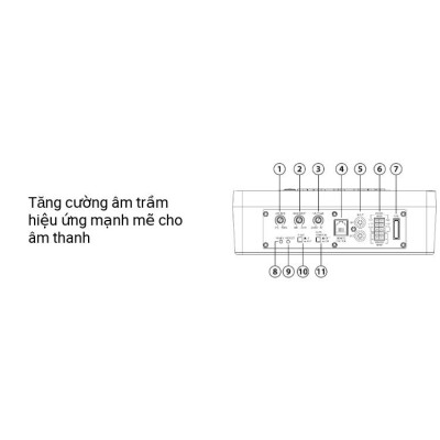 Loa sub gầm ghế ô tô Blaupunkt GTr 8100A, bass 8