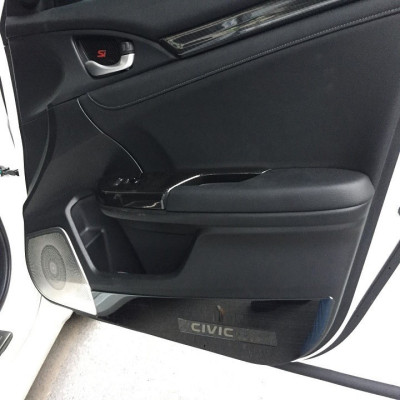 Ốp chống xước Tapli, Táp li cánh cửa xe Honda Civic 2016- 2021 - Mẫu vân titan cao cấp- giá 1 bộ