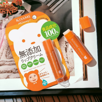 Kem Dưỡng Môi Cấp Ẩm Dành Cho Bé Từ 06 Tháng Tuổi Và Làn Da Nhạy Cảm Kissme Mommy Lip Cream N (2.5 G)