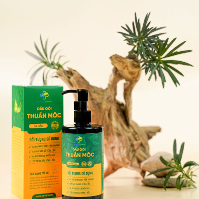 Dầu gội Thuần Mộc 300ml giảm rụng tóc sạch gàu nấm ngứa da đầu
