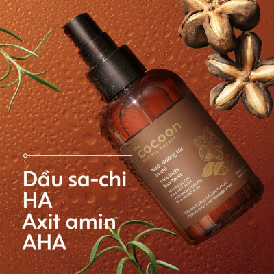 Combo 2 nước dưỡng tóc Sa-chi Cocoon giúp cấp ẩm và phục hồi hư tổn 140ml/chai