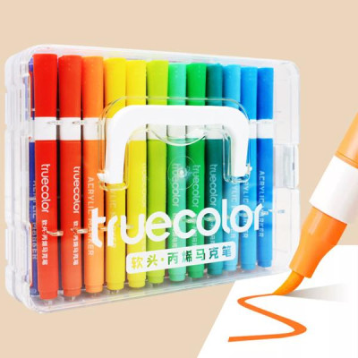 Hộp 24 Bút Lông Màu Acrylic Marker - Truecolor ZCA0628_24