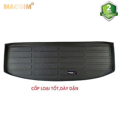 Thảm lót cốp xe ô tô Ford Everest 2022-2024+ nhãn hiệu Macsim chất liệu TPE cao cấp màu đen