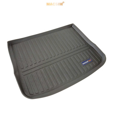Thảm lót cốp(hn) xe ô tô VOLKSWAGEN TIGUAN (2013-2016) nhãn hiệu Macsim chất liệu TPV cao cấp màu đen(101)