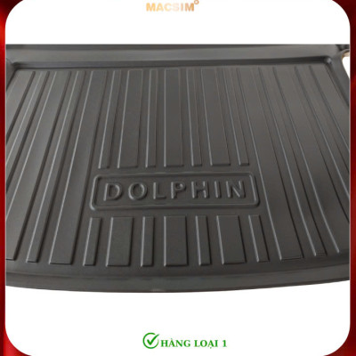 Thảm lót cốp xe ô tô BYD DOLPHIN 2024+ Nhãn hiệu Macsim chất liệu nhựa TPE cao cấp màu đen