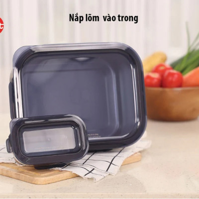 Bộ 4 hộp CAO iMAT inox dùng vi sóng 