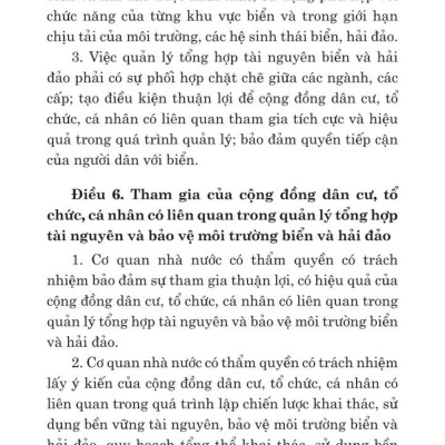 Luật tài nguyên, môi trường biển và hải đảo năm 2015 (sửa đổi, bổ sung năm 2018, 2023)