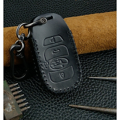 Bao da chìa khóa ô tô Subaru 4 nút bấm da bò - hàng chính hãng