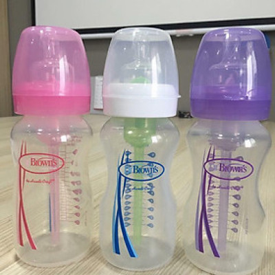 Bình sữa cổ rộng 270ml nhựa pp options Dr.Brown