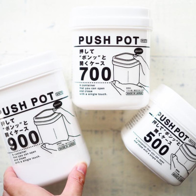 Hộp nhựa đựng & bảo quản thực phẩm Push Pot 500ml - nội địa Nhật Bản