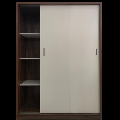 Tủ Áo Cửa Lùa 1m6 Gỗ MDF Melamine Cánh Trắng