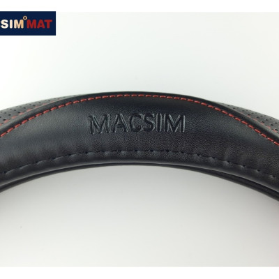 Bọc vô lăng cao cấp Macsim mã L38T mới chất liệu da thật - Khâu tay 100% phù hợp các loại xe