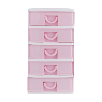 Kệ mỹ phẩm, hộp đựng phụ kiện mini để bàn có ngăn kéo 5 tầng chắc chắn ( tặng kèm hình dán dễ thương) - HENRYSA