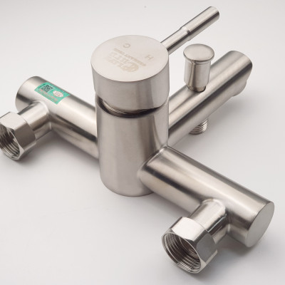 Bộ vòi sen nóng lạnh Inox SUS 304 Eurolife EL-1201 (Trắng vàng)