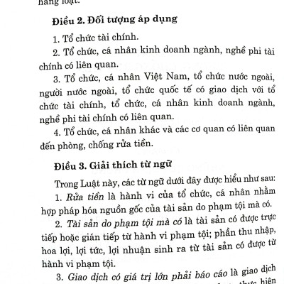 Luật Phòng, chống rửa tiền