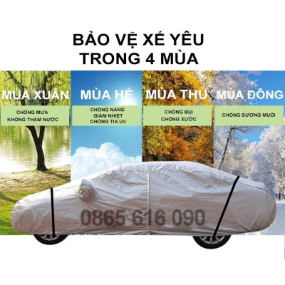 Bạt trùm xe ô tô Hyundai Kona vải dù oxford cao cấp áo trùm che phủ xe hơi, bạc phủ xe ô tô chống nóng,mưa,bụi