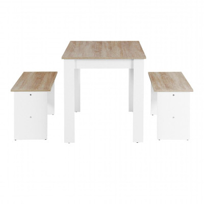 Bộ bàn ghế ăn gỗ hiện đại SMLIFE Douglas