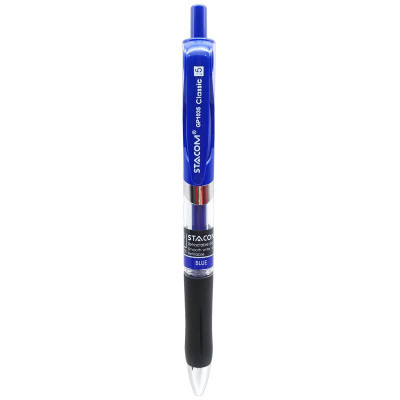 Bút Gel Bấm 0.5 mm - Stacom- GP1035_C - Mực Xanh