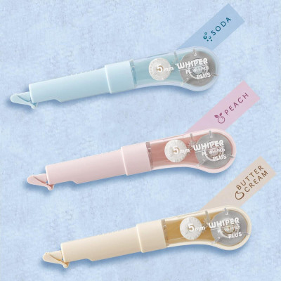 Xóa Kéo Dạng Bút Whiper WH-1905 - Plus 100-V020 - Màu Hồng Đào Peach