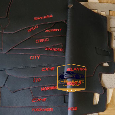 [PEUGEOT] Thảm Taplo 3 Lớp Dành Cho Các Xe Hãng PEUGEOT, Da Vân Carbon Cao Cấp - Hàng Chính Hãng