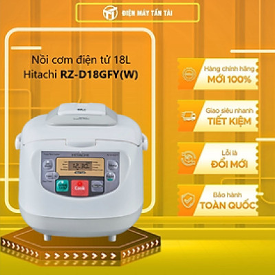 Nồi Cơm Điện Tử Hitachi RZ-D18GFY (1.8L) - Trắng - Hàng chính hãng
