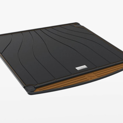 Thảm lót cốp xe ô tô Porsche Cayenne 2018+ nhãn hiệu Macsim 3W chất liệu TPE cao cấp màu đen