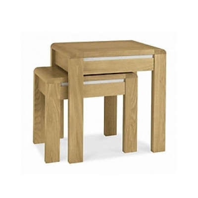 Bộ Bàn Xếp Lồng Casa Gỗ Sồi IBIE (55 x 40 x 55 cm)