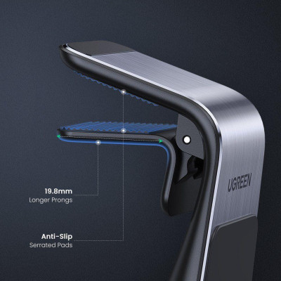Ugreen UG80712LP290TK Màu Đen bằng nhôm Giá đỡ từ tính điện thoại trên ô tô - HÀNG CHÍNH HÃNG