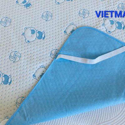 Combo 2 Tấm Lót Chống Thấm VIETMAT Màu Xanh (Size 160 x 200 cm)