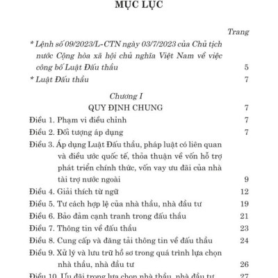 Luật đấu thầu (bản in 2024)