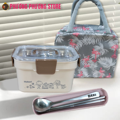 cặp lồng 2.0L xịn / ca men 2 tầng 4 khay cao cấp ( tặng túi giữ nhiệt và hộp đũa muõng inox cao cấp ) xem kỹ mô tả