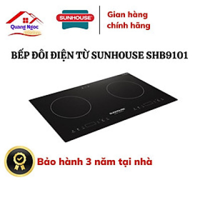 BẾP ĐÔI ĐIỆN TỪ SUNHOUSE SHB9101 - hàng chính hãng