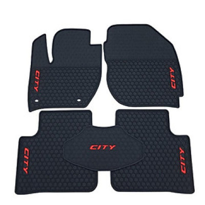 Bộ Thảm Lót Sàn Cao Su Đúc Cho Ô Tô Honda City - Bền đẹp