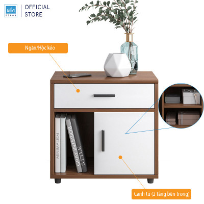 Kệ Đầu Giường Nhiều Ngăn Đa Năng Thương Hiệu SIB Decor KDG08