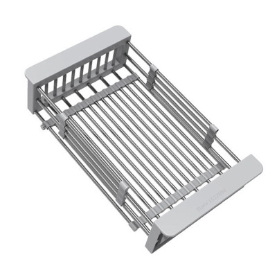 Combo chậu rửa chén bát inox sus304 Valenza hộc rác+cài dao thớt, vòi rửa bát nóng lạnh inox sus304 vuông, bộ xả chậu, rá inox, bình xà phòng